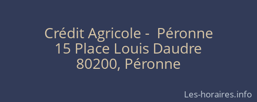 Crédit Agricole -  Péronne