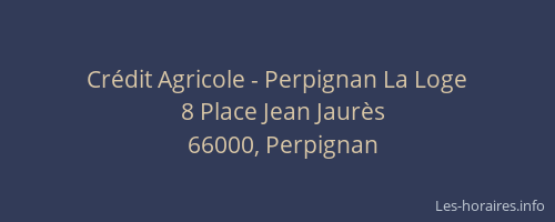 Crédit Agricole - Perpignan La Loge