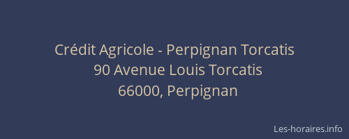 Crédit Agricole - Perpignan Torcatis