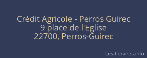 Crédit Agricole - Perros Guirec