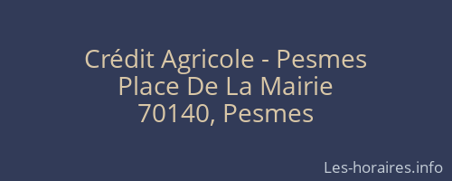 Crédit Agricole - Pesmes