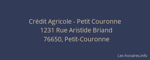 Crédit Agricole - Petit Couronne