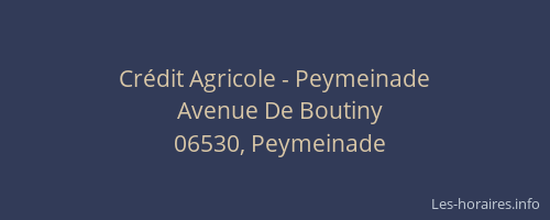 Crédit Agricole - Peymeinade