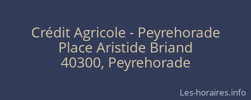 Crédit Agricole - Peyrehorade