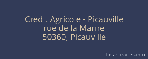 Crédit Agricole - Picauville