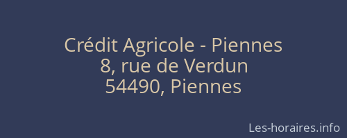 Crédit Agricole - Piennes