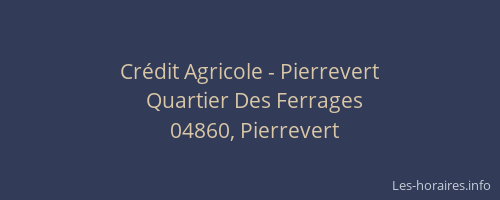 Crédit Agricole - Pierrevert