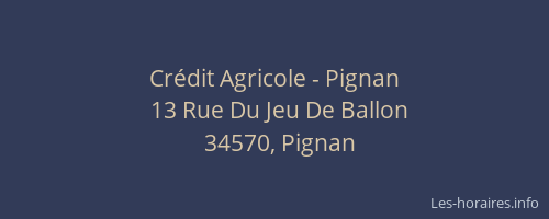 Crédit Agricole - Pignan