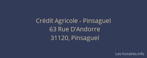 Crédit Agricole - Pinsaguel