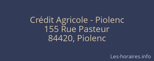 Crédit Agricole - Piolenc