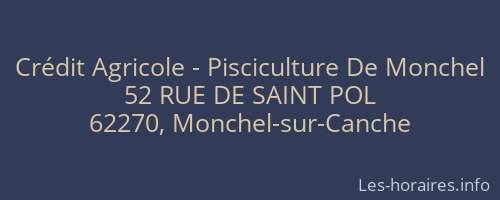 Crédit Agricole - Pisciculture De Monchel