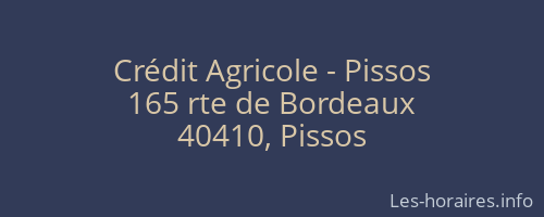Crédit Agricole - Pissos