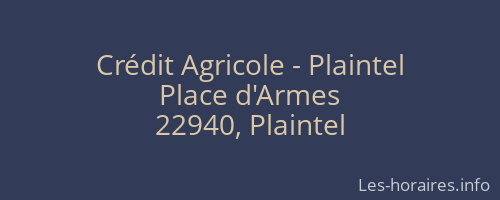Crédit Agricole - Plaintel