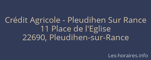 Crédit Agricole - Pleudihen Sur Rance