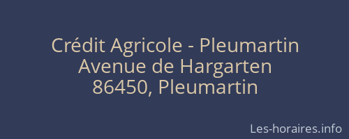Crédit Agricole - Pleumartin