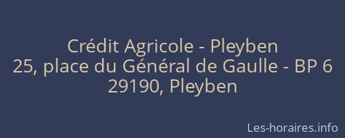 Crédit Agricole - Pleyben