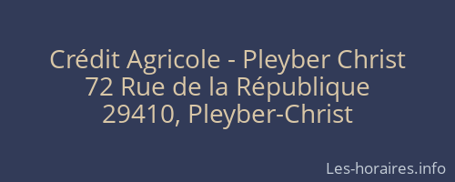 Crédit Agricole - Pleyber Christ
