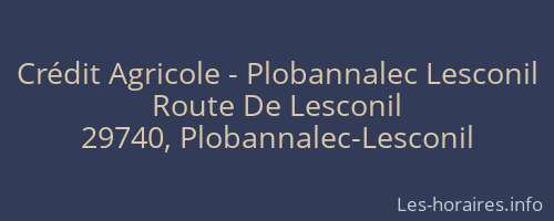 Crédit Agricole - Plobannalec Lesconil