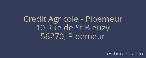Crédit Agricole - Ploemeur