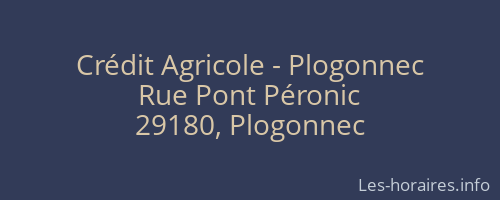 Crédit Agricole - Plogonnec
