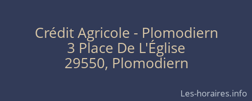 Crédit Agricole - Plomodiern