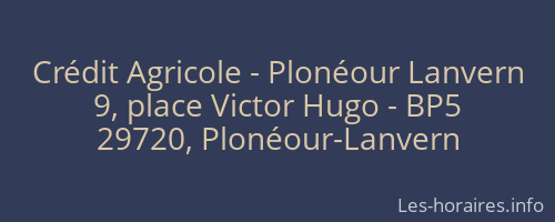 Crédit Agricole - Plonéour Lanvern