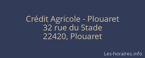 Crédit Agricole - Plouaret