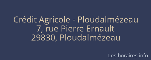 Crédit Agricole - Ploudalmézeau