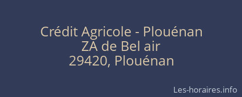 Crédit Agricole - Plouénan