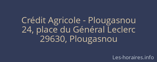 Crédit Agricole - Plougasnou