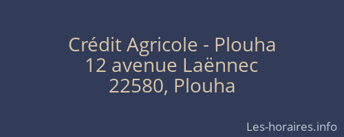 Crédit Agricole - Plouha