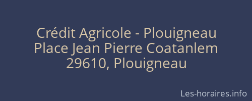 Crédit Agricole - Plouigneau