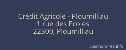 Crédit Agricole - Ploumilliau