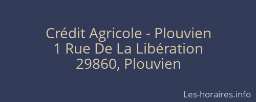 Crédit Agricole - Plouvien