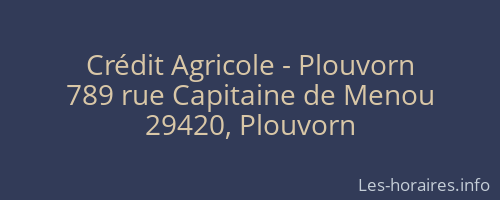Crédit Agricole - Plouvorn