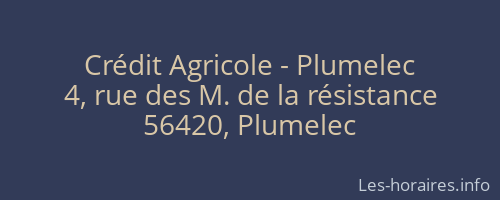 Crédit Agricole - Plumelec