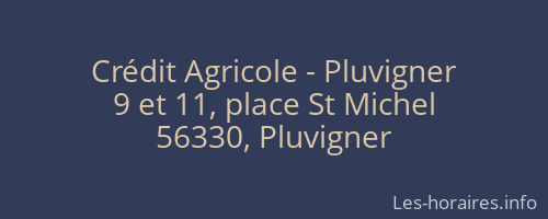 Crédit Agricole - Pluvigner