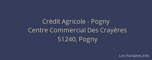 Crédit Agricole - Pogny