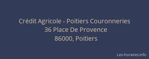 Crédit Agricole - Poitiers Couronneries