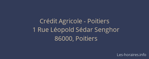 Crédit Agricole - Poitiers