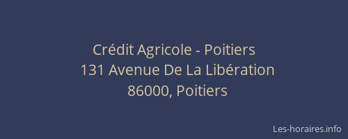 Crédit Agricole - Poitiers