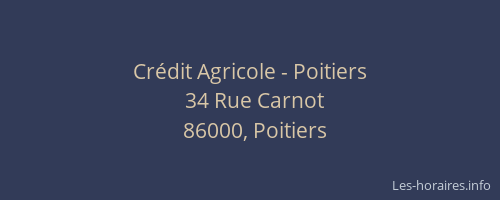 Crédit Agricole - Poitiers