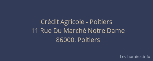 Crédit Agricole - Poitiers