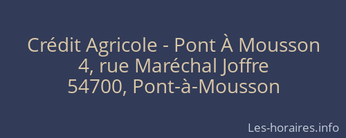 Crédit Agricole - Pont À Mousson