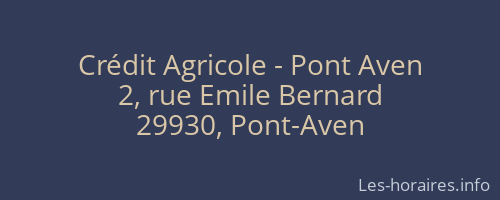 Crédit Agricole - Pont Aven