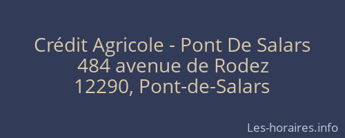 Crédit Agricole - Pont De Salars