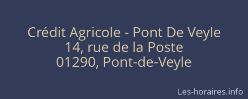 Crédit Agricole - Pont De Veyle