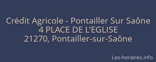 Crédit Agricole - Pontailler Sur Saône