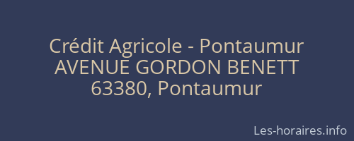 Crédit Agricole - Pontaumur