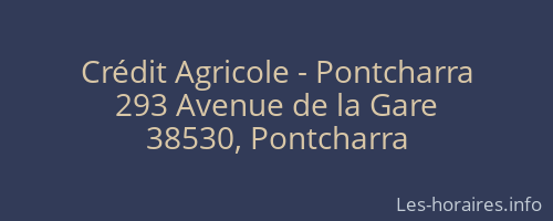 Crédit Agricole - Pontcharra